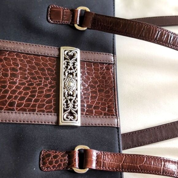 Brighton -One World Satchel, Briefcasette -Dual Handle Shoulder Bag - Picture 15 of 17